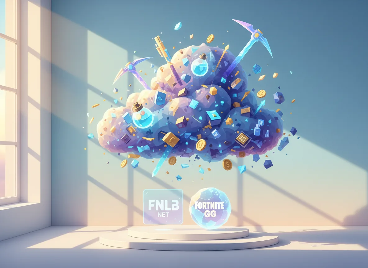 Illustration of a digital storefront for browsing game cosmetics